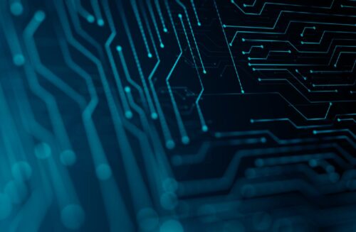 Abstract,Computer,Technology,Blue,Background,Banner,Futuristic,Business,Data,Technology