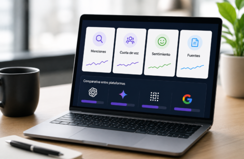 Imagen destacada, Dashboard visibilidad en IA