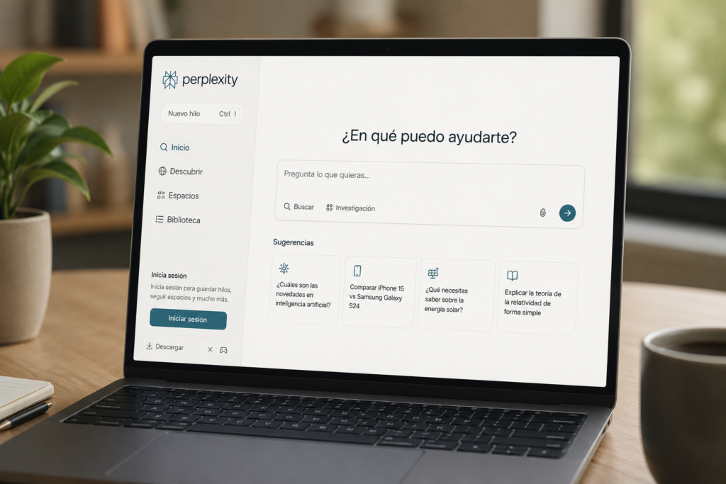 Perplexity search IA